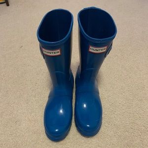 Blue Hunter Rain Boots